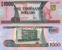 *1000 Dolárov Guyana 2000, P35 UNC - Kliknutím na obrázok zatvorte -